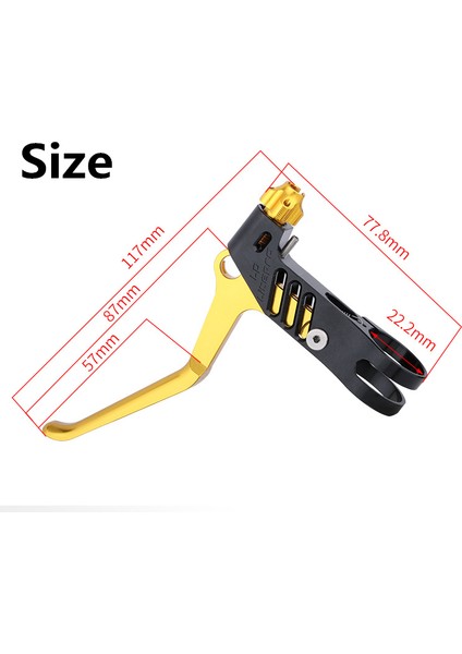 Kırmızı Bir Çift Tarzı Liteproelite Dağ Bisikleti Katlanır Bisiklet Hollow V Fren Kolu Ultrahafif 80G Rulman Dönüş Noktası V Fren Kolları Direksiyon Uygun Amac: (Yurt Dışından)