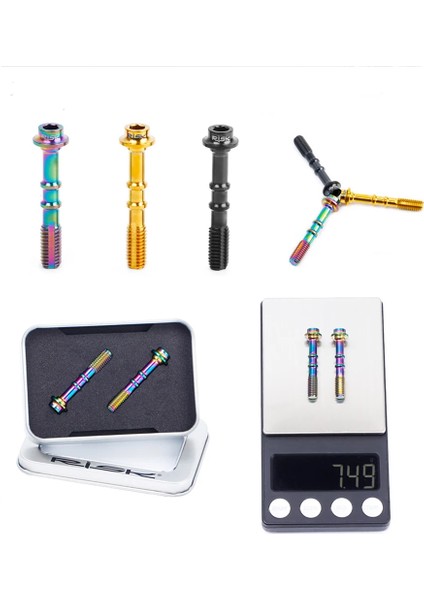Kaliper Cıvatası Siyah Stili Risk Titanyum Bisiklet Fren Vidaları Bisiklet Hidrolik Disk Fren Yağı Sızdırmaz Ultralight Mtb (Yurt Dışından)