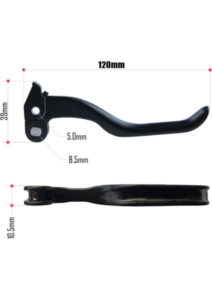 120MM Tarzı Xod Kolu Onarım Parçaları Bisiklet Dağ E-Bisiklet Elektrikli Scooter Mtb Hidrolik Fren Aksesuarları Alüminyum Alaşımlı (Yurt Dışından)