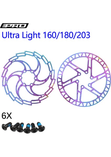 160 Altın M3 Stili Iııpro Bisiklet Disk Fren Yağı Kaplamalı Paslanmaz Çelik Mtb Yol Bisikleti Gökkuşağı Hafif 6 Cıvatalı G3 Merkez Hattı Rotor (Yurt Dışından)