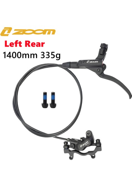 Siyah Sol Arka Stil Zoom HB876 Dört Piston Dağ Bisikleti Hidrolik Disk Fren Seti 4-Piston Mtb Yağ Basınç Fren Balata mm Bisiklet Freni (Yurt Dışından)
