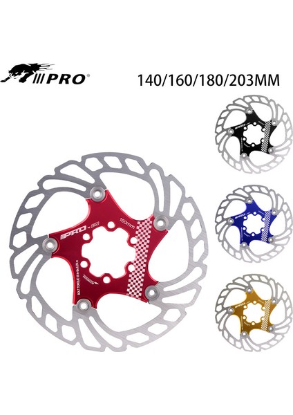 Mavi 140MM Tarzı Iııpro Dağ Bisikleti Fren Diski Ultra Hafif Disk Fren Rotoru Güçlü Isı Dağılımı Fren Balataları (Yurt Dışından)