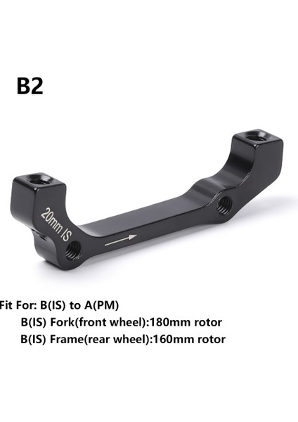 B2 Tarzı 1 Adet Ultrahafif Mtb Bisiklet Pmıs Dönüştürücü A'dan B'ye Disk Fren Adaptörü Braketi Dağ Bisikleti Rotor Aksesuarları (Yurt Dışından)