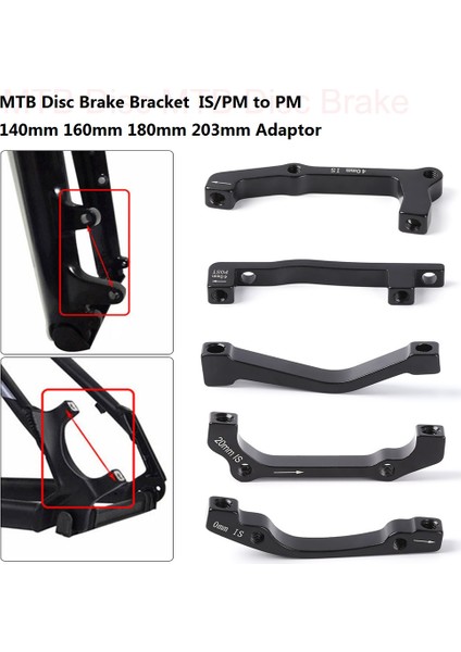 B2 Tarzı 1 Adet Ultrahafif Mtb Bisiklet Pmıs Dönüştürücü A'dan B'ye Disk Fren Adaptörü Braketi Dağ Bisikleti Rotor Aksesuarları (Yurt Dışından)