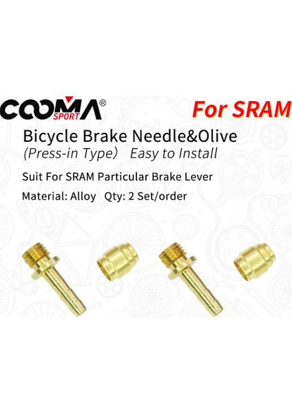 Cıvatalar 4 Adet Stil Sram Db, Level, Guide, G2, Code, Xx Için Hidrolik Fren Zeytinyağı Iğnesi, Hortum Barb Sıkma Bağlantısı Seti (Yurt Dışından)