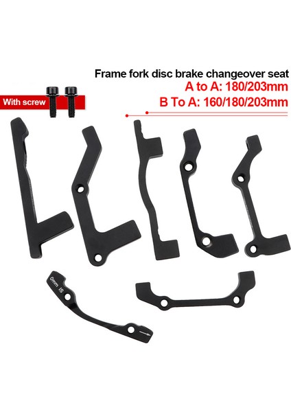A'dan A'ya F180 R180 Stili Mtb Bisiklet Disk Fren Dönüştürücü Hafif Braket Is Pm Ab'den Pm A'ya Disk Fren Montaj Adaptörü Için Rotor (Yurt Dışından)