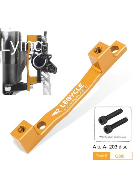 F-R203MM Altın Tarzı Fren Adaptörü Mtb Bisiklet Disk Fren Rotorları Ön Arka Alüminyum Alaşımlı Post Mount Bisiklet Adaptörü Aksesuarı (Yurt Dışından)