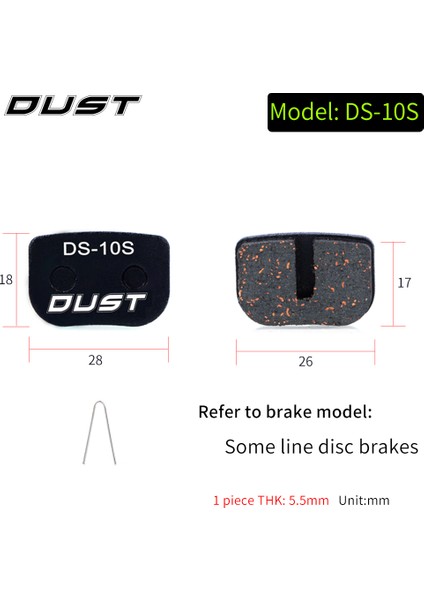 DS-10S Stili Dust 1 Çift Bisiklet Disk Fren Pedalı Xt Slx Avid Bb5 Bb7 Elixir Dracomagurazoom5 Için (Yurt Dışından)