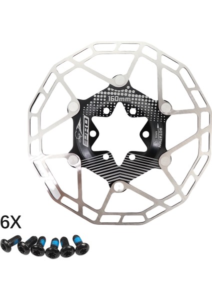 160 Siyah Tarzı Iııpro Bisiklet Fren Diski Mtb Yüzen Disk Hafif Ultralight 6 Cıvata Altın Mavi 80G Sadece Iıpro Ipro (Yurt Dışından)