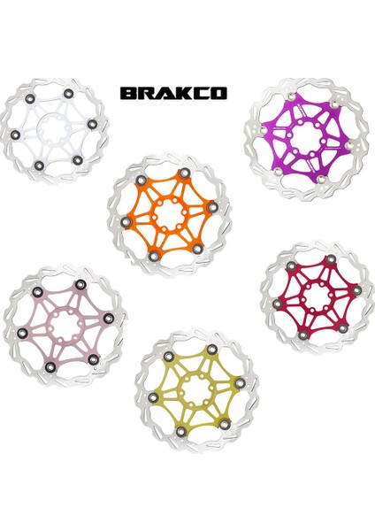 160MM Mavi Tarz Brakco DR-06FA Dağ Bisikleti Yüzen Disk Fren Rotoru Bisiklet Aksesuarları (Yurt Dışından) fiyatları