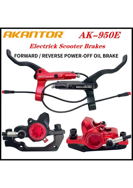 Kırmızı A4 Stili Akantor AK-950E Elektrikli Scooter Hidrolik Disk Fren Güç Kesme Kablosu Hattı Zero 10X 11X Kugoo G1 E-Scooter Için (Yurt Dışından)