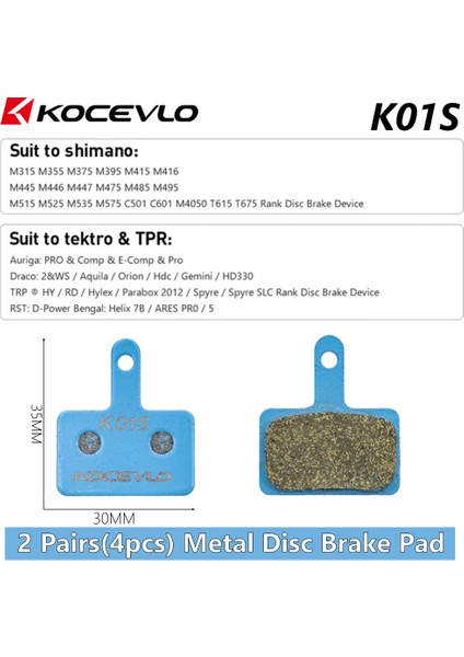 K01S 2 Çift Stili 2 Çift 4 Adet Kocevlo Mtb Hidrolik Disk Metal Fren Pedleri B01S Sram Avıd Hayes Magura Zoom Bisiklet Parçası Için Pedal - Türkçe (Yurt Dışından)
