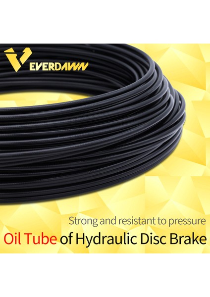 Magura Tarzına Sahip Araç 3 Metre Dağ Bisikleti Hidrolik Disk Fren Yağı Borusu Hortum 5mm Bisiklet Fren Kablosu Hortumu 2.0x5.0mm (Yurt Dışından)