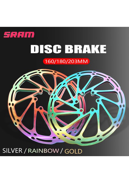 2 Adet 160-160MM Tarzı Sram Centerline Fren Diski Hidrolik Fren Diski Mtb Yol Elektrikli Scooter Parçaları Bisiklet Aksesuarları (Yurt Dışından)