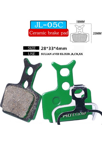 05C 4 Çift Seramik Tarzı Motsuv 4 Çift Bisiklet Seramik Disk Fren Balataları Mtb Hidrolik Disk Fren Shıman0 Avıd Hayes Magura Formula Bisiklet Balataları Parça (Yurt Dışından)