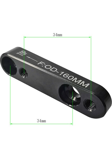Arka Stil Yol Bisikleti Disk Fren Adaptörü Ön/arka Alüminyum Alaşımlı 140 mm O Rotor Için Tersine Montajlı Doğrusal Montaj Disk Fren Adaptörü (Yurt Dışından)