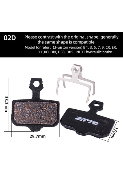 MS02D Stili Ztto 1 Çift Mtb Fren Pedleri Metal Pedler Sessiz Fren Pedleri Evrensel Xt Bb Db3 Disk Frenleri Için (Yurt Dışından)