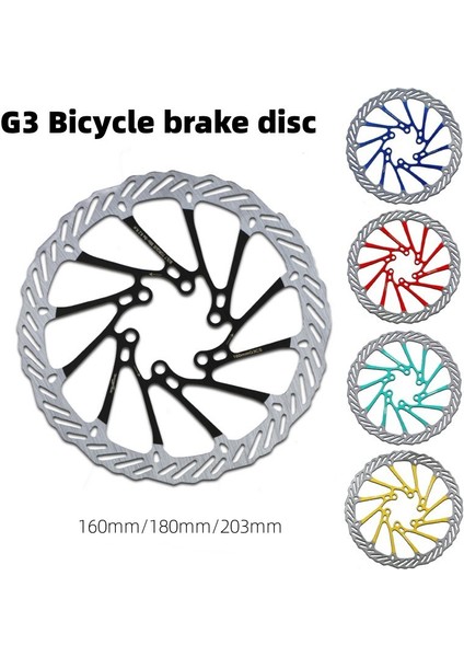 G3 Altın 160MM Tarzı Hassns G3 Fren Diski Mtb Hidrolik Fren Seti Dağ Bisikleti Rotor Bisiklet Kaliper Disk Rotor Bisikletçilik (Yurt Dışından)