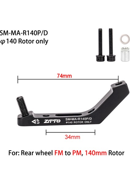 No.2 Tarzı Bisiklet Disk Fren Kaliper Adaptörü Flat Mount'tan Post Mount'a Dönüştürücü Rotora Yol Disk Frenleri Aksesuarları Için (Yurt Dışından)