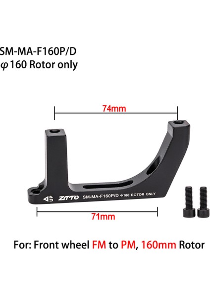 No.2 Tarzı Bisiklet Disk Fren Kaliper Adaptörü Flat Mount'tan Post Mount'a Dönüştürücü Rotora Yol Disk Frenleri Aksesuarları Için (Yurt Dışından)