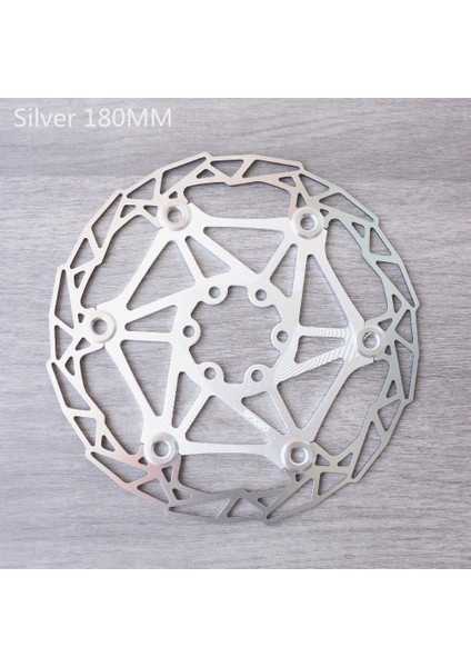 Gümüş 180MM Tarzı Deckas Ultralight 82G C 6 Inç mm Disk Fren 6 Civata Rotor Mtb Dağ Bisikleti Bisiklet Yüzer Rotor Parçaları 6 Renk (Yurt Dışından)