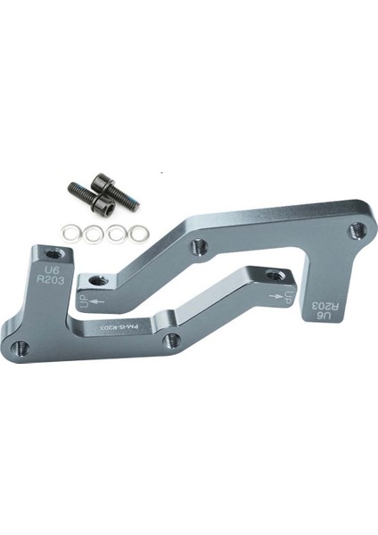 A(F203 R180) Stili Mtb Bisiklet Disk Fren Rotorları Ön Arka Is Kaliper Adaptörü Alüminyum Alaşımlı Gönderi Montaj Bisiklet Aksesuarları Adaptörü (Yurt Dışından)
