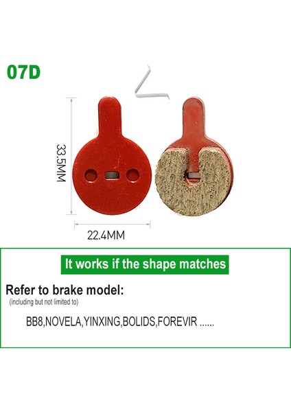 07D Reçine Tarzı 2 Çift Mtb Bisiklet Fren Balata Reçine Hidrolik Disk Fren Pedleri B01S G01S Sram Zoom Avıd Formula Bisiklet Aksesuarları (Yurt Dışından)