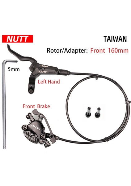 160 mm Sol Ön Stil Nutt Mtb Bisiklet Yağı Hidrolik Isı Dağıtımı Disk Fren Pedalı G3 Disk Rotor Ön Arka Kaliper Scooter Bisiklet Parçaları (Yurt Dışından)