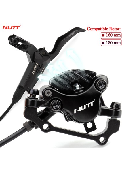 160 mm Sol Ön Stil Nutt Mtb Bisiklet Yağı Hidrolik Isı Dağıtımı Disk Fren Pedalı G3 Disk Rotor Ön Arka Kaliper Scooter Bisiklet Parçaları (Yurt Dışından)