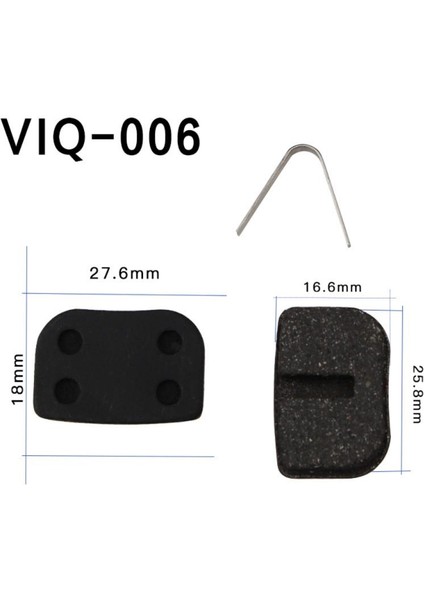 No.6 Stili 1 Çift Bisiklet Fren Pedleri Reçine Yarı Metal Sürtünme Direnci Bisiklet Disk Fren Bisiklet Reçine Disk Freni Sürüş Aksesuarları (Yurt Dışından)