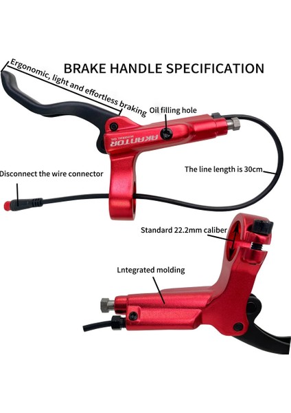 HS1-160MM Tarzı Akantor AK-950E Elektrikli Scooter Hidrolik Disk Fren Güç Kesme Kablosu Hattı Zero 10X 11X Kugoo G1 E-Scooter Için (Yurt Dışından) fırsatları
