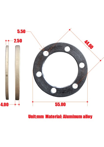 4.0mm-1 Adet Tarzı E-Bisiklet Elektrikli Scooter Fren Balatası Conta Spacer 6 Delik Disk Yıkayıcı Tekerlek Alüminyum Inç Yeniden Düzenleme Parçası (Yurt Dışından)