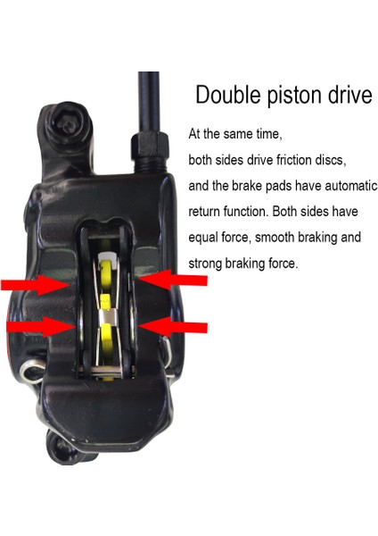 1 Adet Disk 160ROTOR Stili Zoom Mtb Bisiklet Hidrolik Disk Fren Seti Xc Trail Kaliperler Metal Dağ Bisikleti Fren Balataları Mineral Yağ Basınç Rotor HB870 (Yurt Dışından)