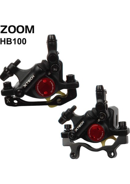 Kırmızı Ön Tarzı Zoom HB100 Bisiklet Hidrolik Disk Fren Mtb Dağ Bisikleti Hidrolik Yağ Hattı Çekiş Disk Fren Xtech Ön ve Arka (Yurt Dışından)