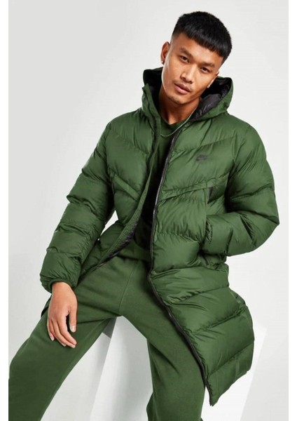 Storm Fit Primaloft Filled Full Zip Khaki Parka Erkek Uzun Mont Parka Haki Yeşil fiyatları