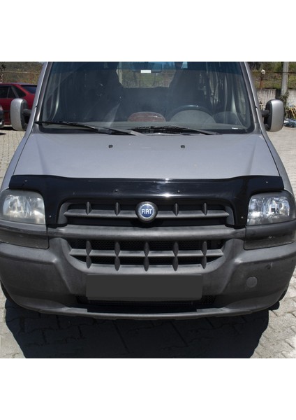 Fiat Doblo 2000-2005 Arası Kaput Rüzgarlığı Maskesi Kalın Parlak Siyah