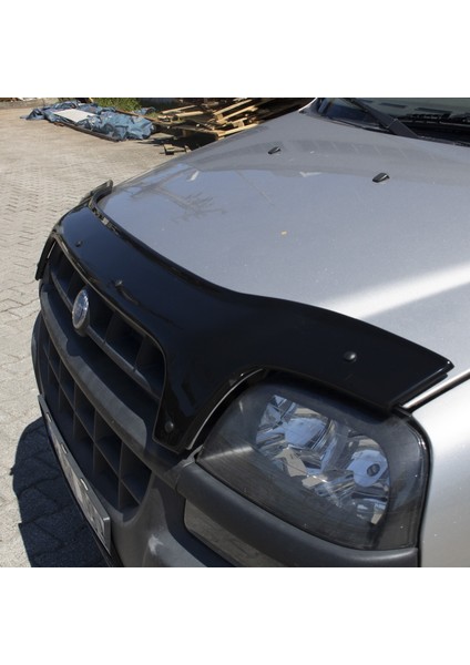 Fiat Doblo 2000-2005 Arası Kaput Rüzgarlığı Maskesi Kalın Parlak Siyah