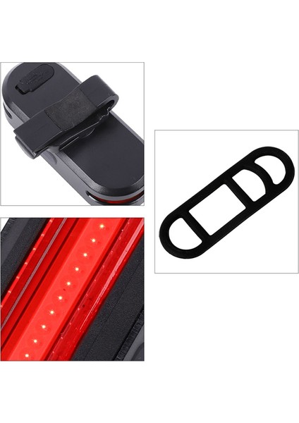 Arka Lambası Su Geçirmez Sürme Arka Işık LED USB Şarj Edilebilir Dağ Bisikleti Bisiklet Işık Kuyruk Lambası Bisiklet Işığı Lambası (Yurt Dışından)