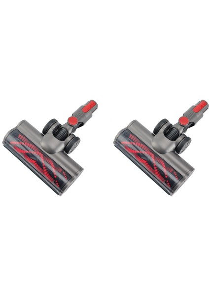 V7 V8 V10 V11 LED Farlı Zemin Aparatı Için Kıl Rulo Elektrikli Süpürge Kafası ile 2x Motorlu Fırça (Yurt Dışından)