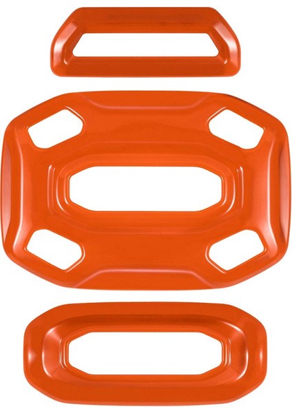 3 Adet/takım Ön Orta Arka Okuma Işığı Paneli Kapak Trimler 2018-2021 Wrangler Jl Jlu ve Jt (Turuncu) (Yurt Dışından)