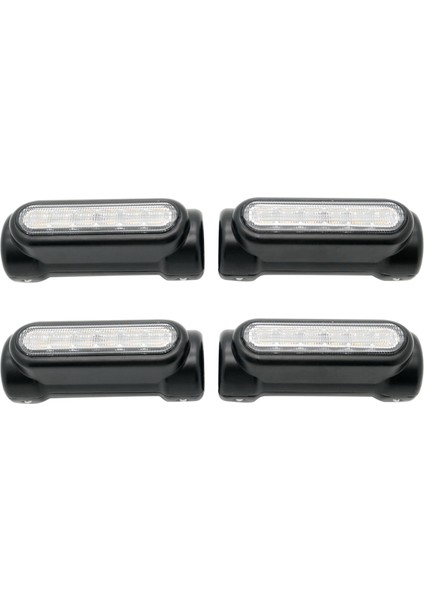 2x Motosiklet LED Otoyol Bar Switchback Sürüş Işığı/dönüş Sinyali Işığı (Siyah) (Yurt Dışından)