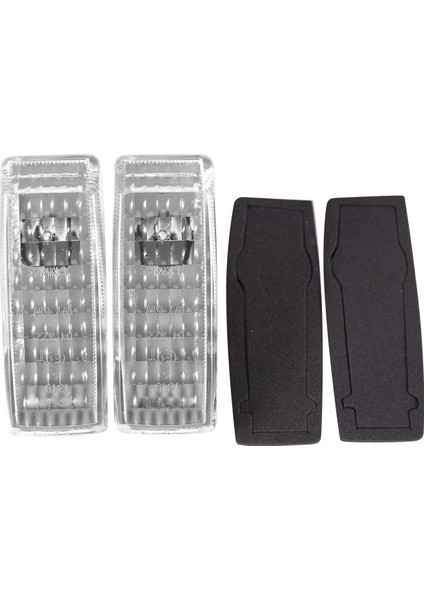 2 Adet Araba Dönüş Sinyal Işığı Göstergesi Tekrarlayıcı Lamba Kapağı Beyaz W124 R129 W140 W202 W201 (Yurt Dışından)