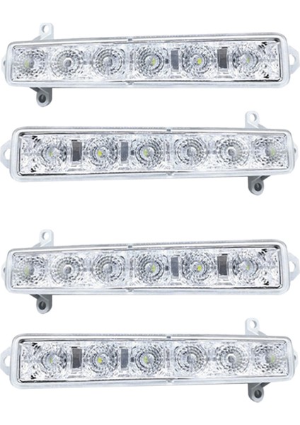 4x Araba L + R LED Drl Sis Lambası C1 06-17 C3 15-19 Otomatik Sürüş Lambası Gündüz Çalışan Işık Tampon Lambası (Yurt Dışından)