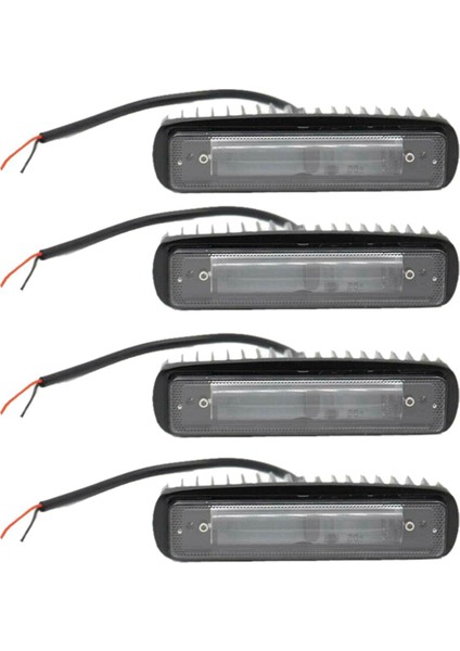 4x Su Geçirmez 30W LED Forklift Uyarı Lambası Güvenlik Çalışma Işığı (Yurt Dışından)