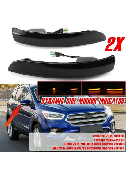 1806305 1806306 Dinamik Dönüş Sinyali Ayna Dönüş Sinyali Yanıp Sönen Gösterge Araba Focus Mk3 (Yurt Dışından)