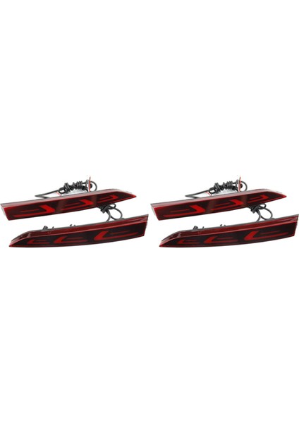 Accent 2017-2019 Için 4x LED Arka Tampon Reflektör Fren Lambası Sis Işık Lambası Gösterge Işıkları Arka Lambaları (Yurt Dışından)