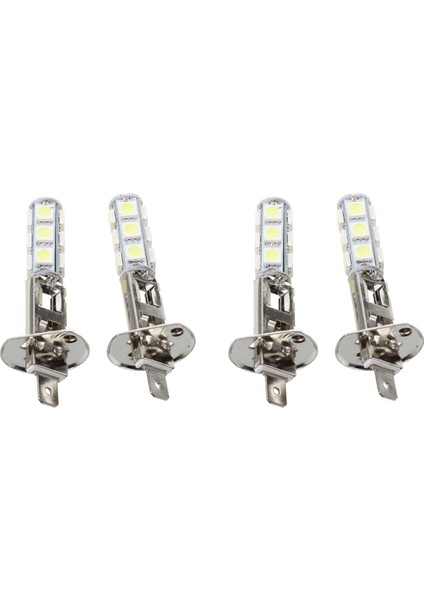4 Adet Otomatik Işık Far Lambası H1 Beyaz 13 Smd 5050 LED Cips (Yurt Dışından)