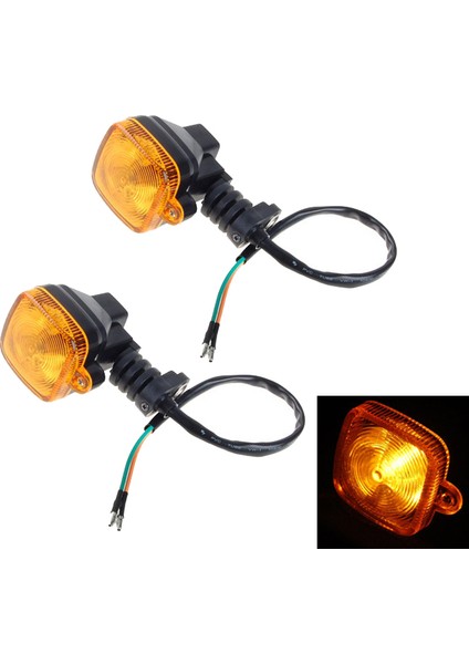 Motosiklet Için 2 x 12V Kare Göstergesi (Yurt Dışından)