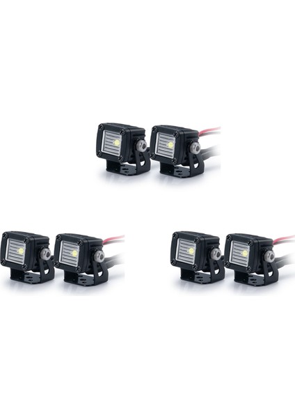 6x Modifiye Farlar Spot Araba Üst Işıklar Tampon Işıkları Eksenel SCX10 Trx4 Trx6 1/10,d (Yurt Dışından)