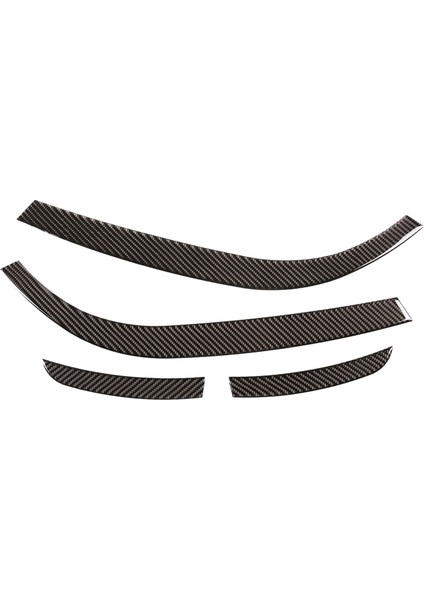 2015-2021 Karbon Fiber Araba Ön Far Lambası Garnitür Şerit Kaş Kapağı Trim (Yurt Dışından)